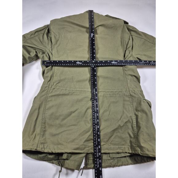 Vintage 80s Alpha Industries Green M65 Cold Weather Field Coat Men's Size SM R - Picture 8 of 8